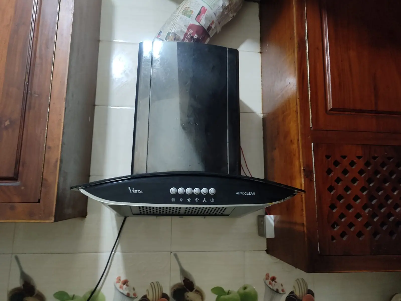 Kitchen hood service work