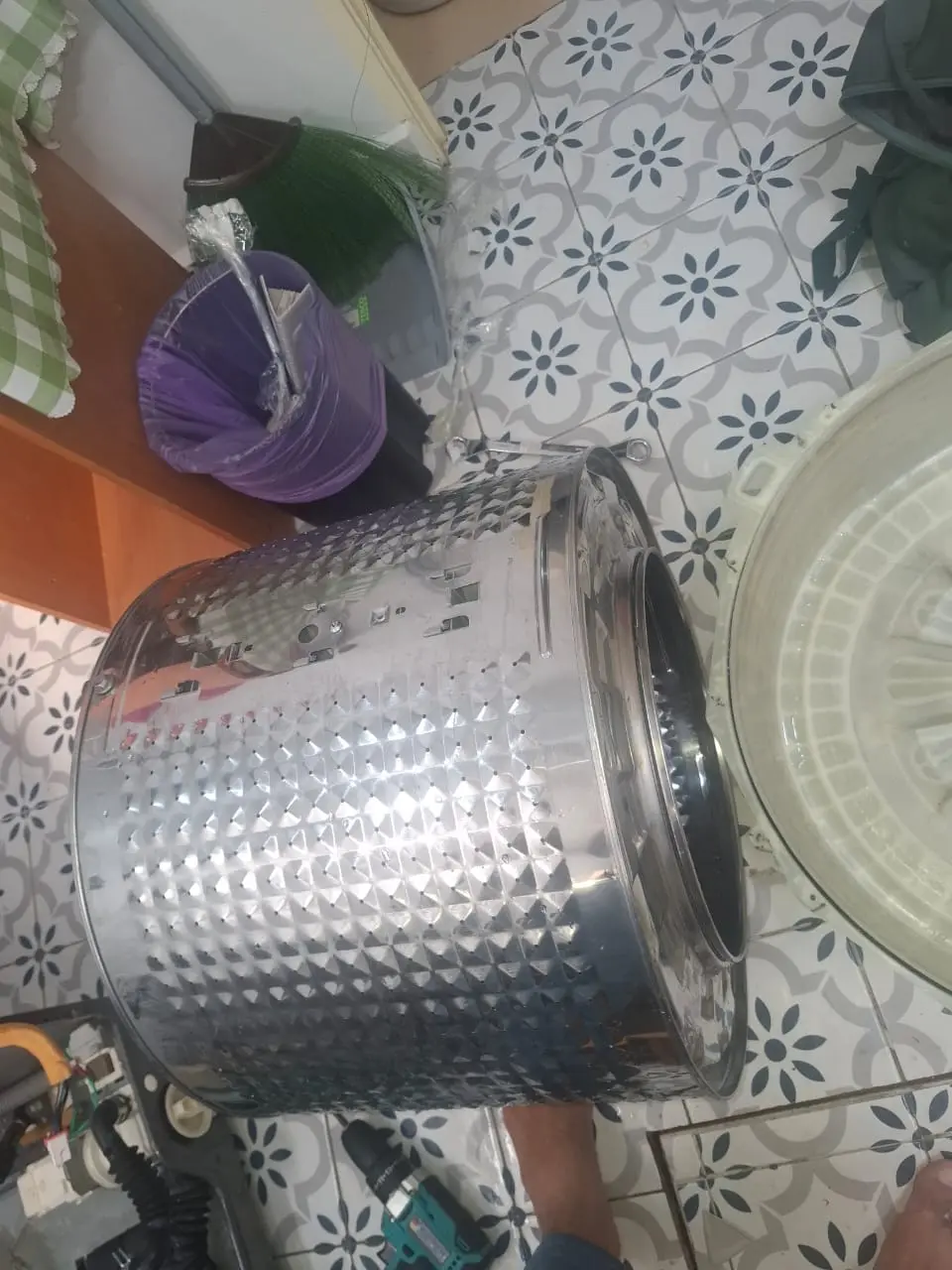 Washing machine drum service