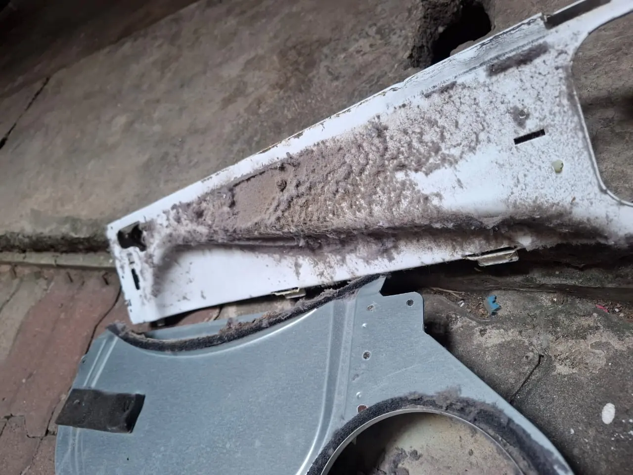 Dryer lint and dust cleaning during repair service